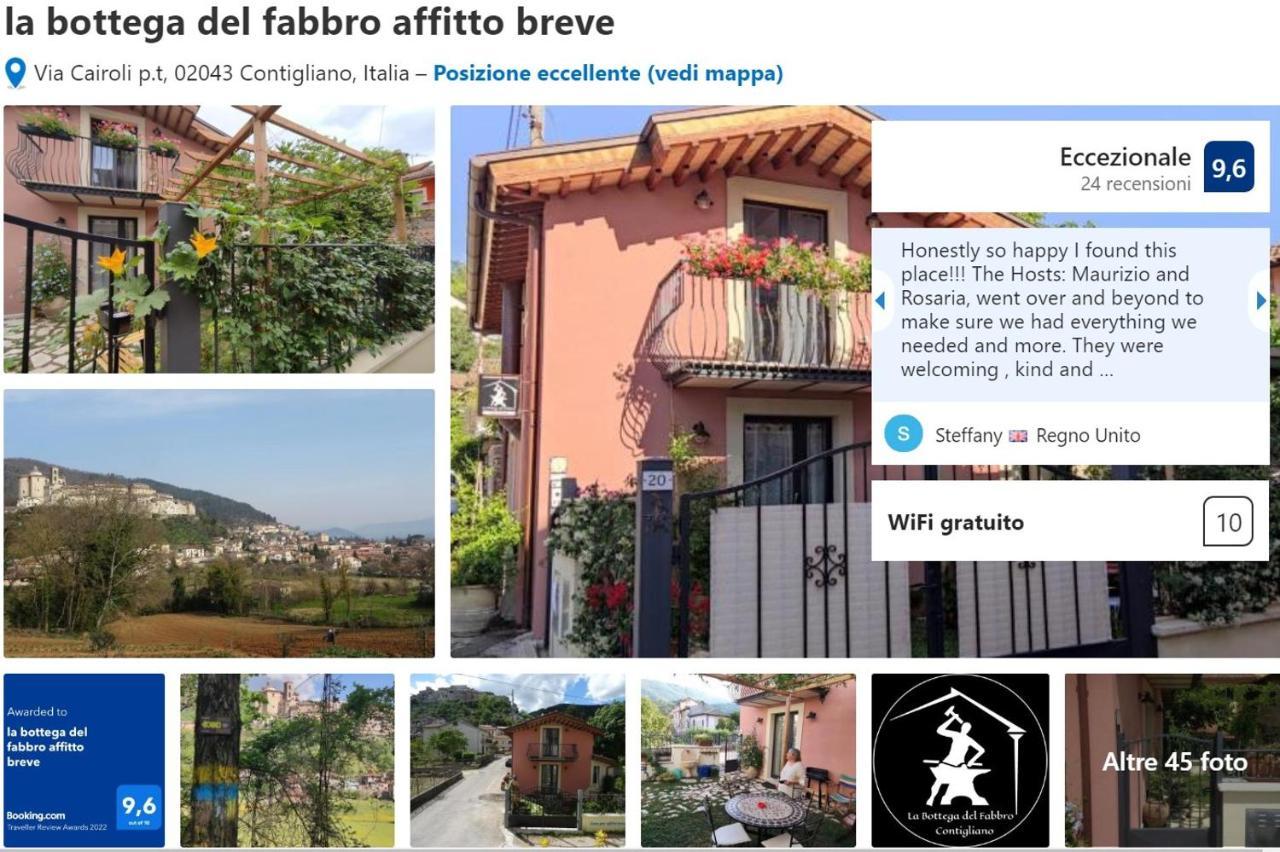 הוילה Contigliano La Bottega Del Fabbro Affitto Breve מראה חיצוני תמונה
